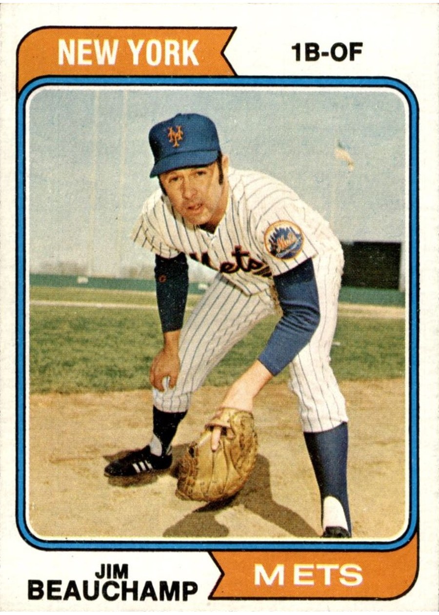 1974 Topps #424 Jim Beauchamp, New York Mets