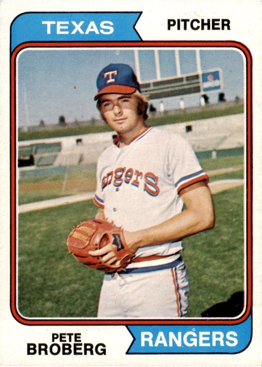 1974 Topps #425 Pete Broberg, Texas Rangers