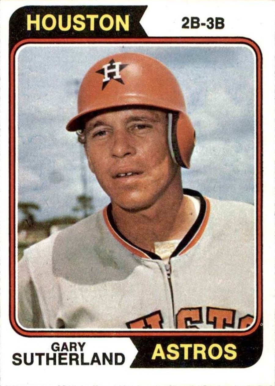 1974 Topps #428 Gary Sutherland, Houston Astros