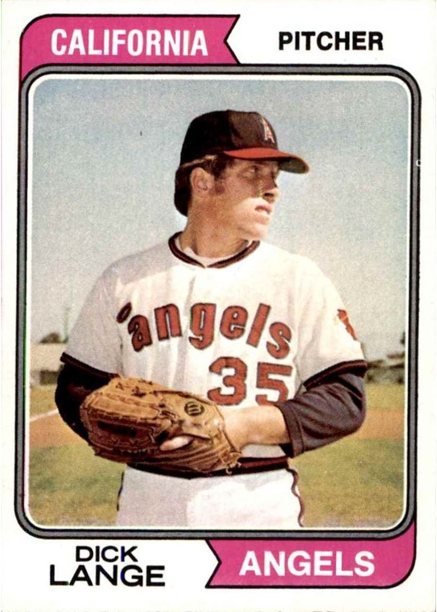 1974 Topps #429 Dick Lange, California Angels
