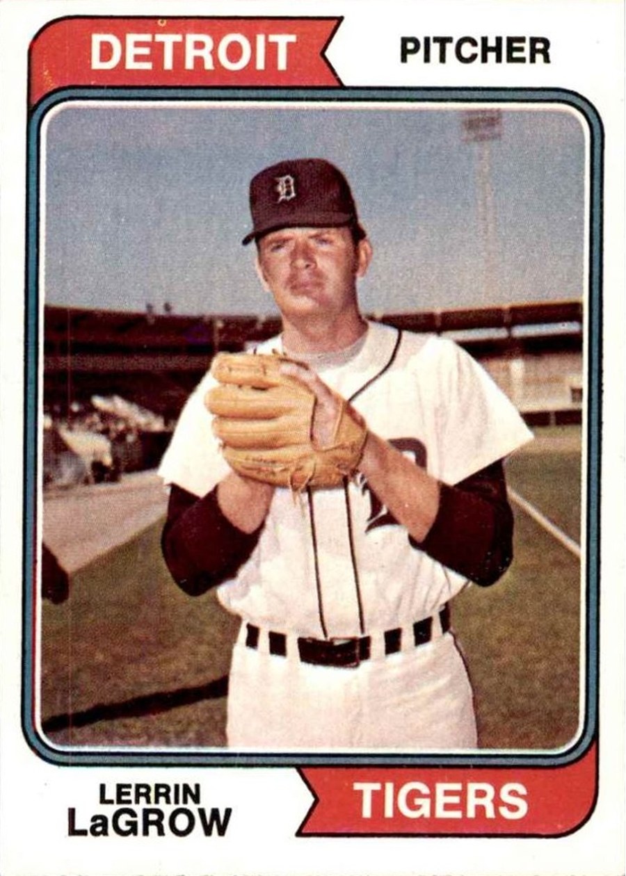 1974 Topps #433 Lerrin LaGrow, Detroit Tigers