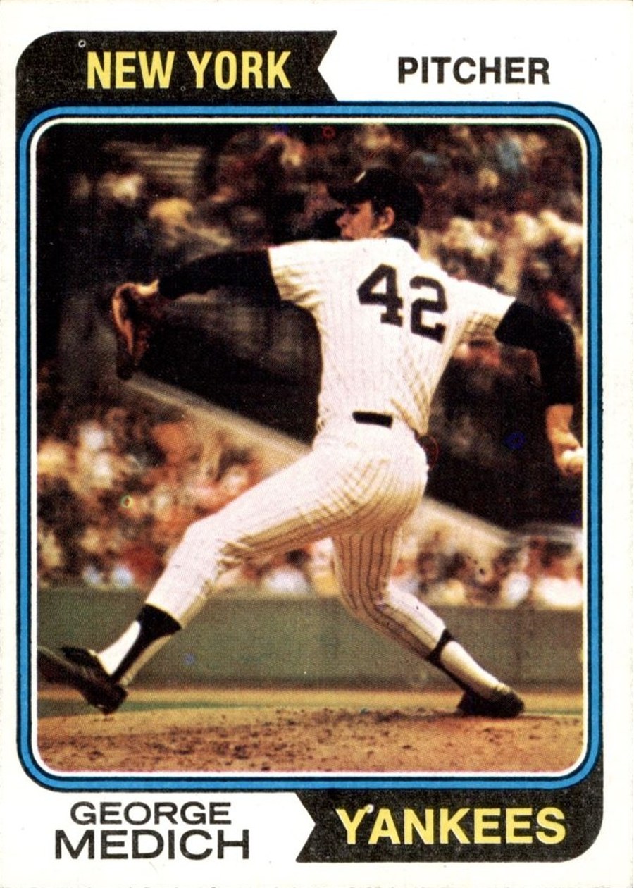 1974 Topps #445 George Medich, New York Yankees