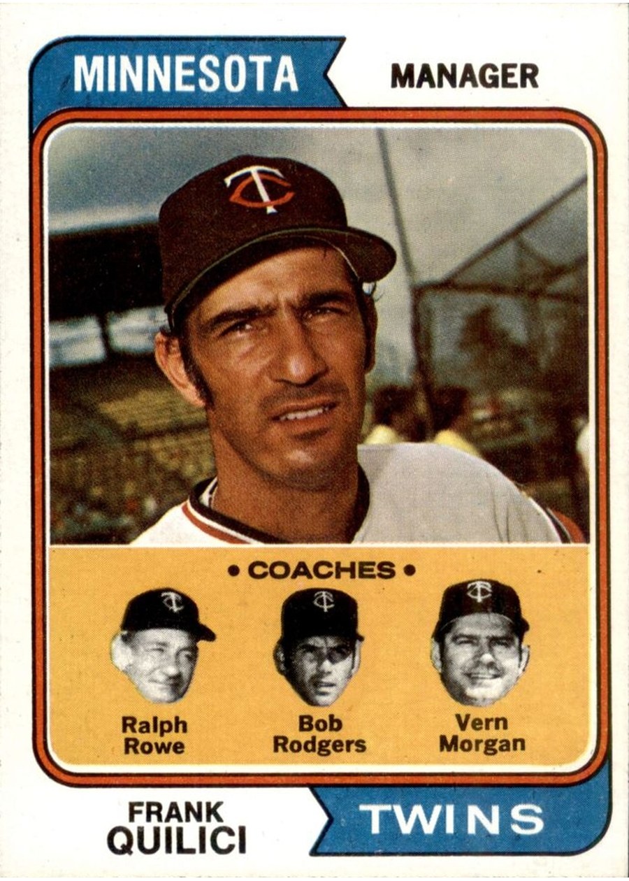1974 Topps #447 Twins Field Leaders, Minnesota Twins