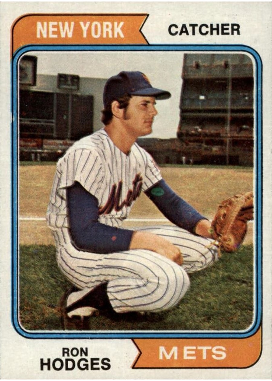 1974 Topps #448 Ron Hodges, New York Mets