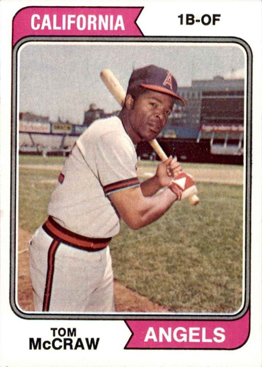 1974 Topps #449 Tom McCraw, California Angels