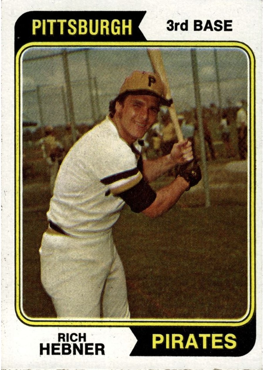 1974 Topps #450 Rich Hebner, Pittsburgh Pirates