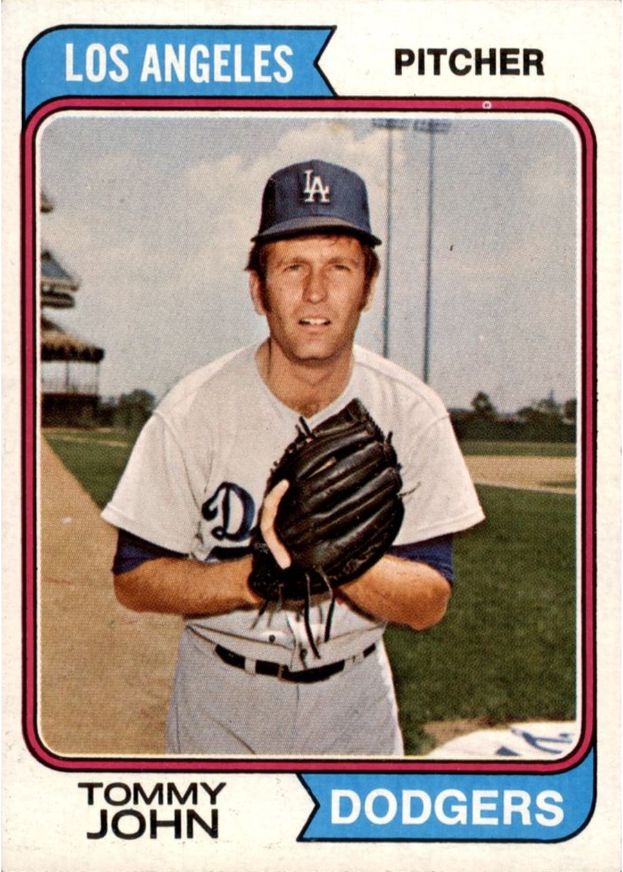 1974 Topps #451 Tommy John, Los Angeles Dodgers
