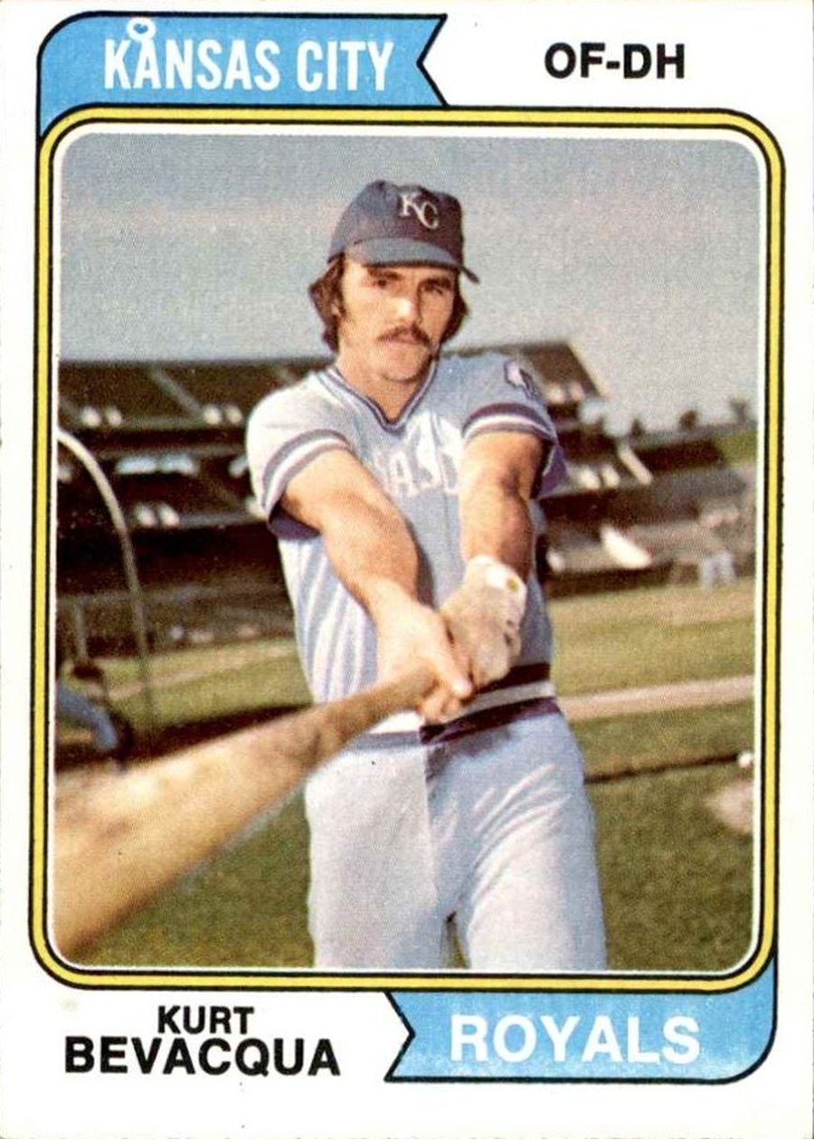 1974 Topps #454 Kurt Bevacqua, Kansas City Royals