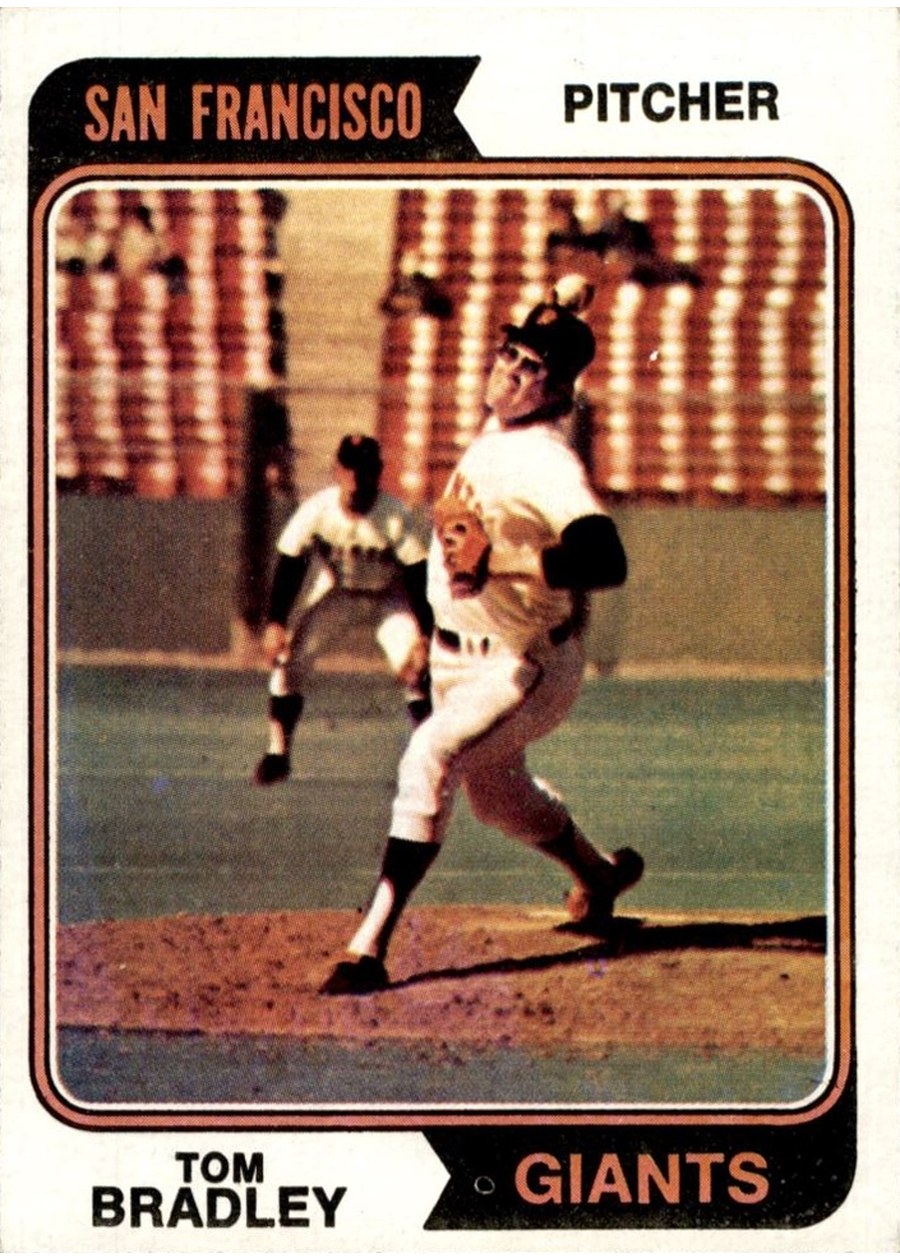 1974 Topps #455 Tom Bradley, San Francisco Giants