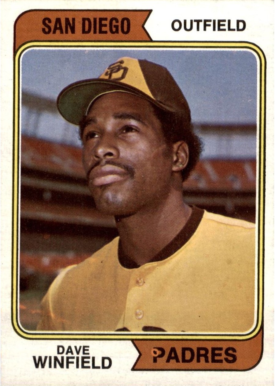 1974 Topps #456 Dave Winfield, San Diego Padres
