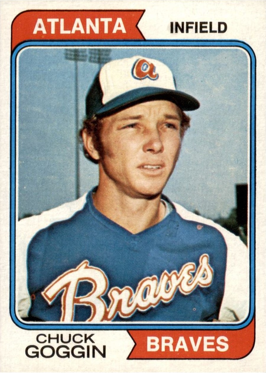 1974 Topps #457 Chuck Goggin, Atlanta Braves