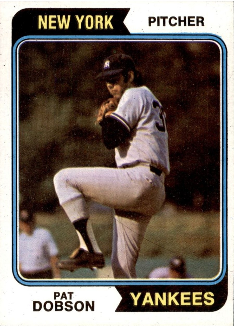 1974 Topps #463 Pat Dobson, New York Yankees
