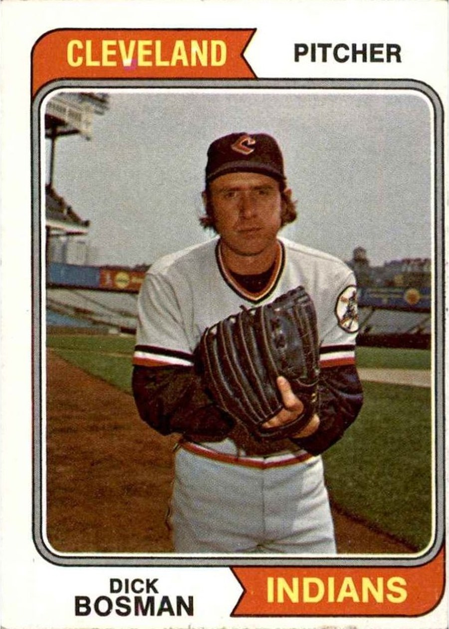 1974 Topps #465 Dick Bosman, Cleveland Indians