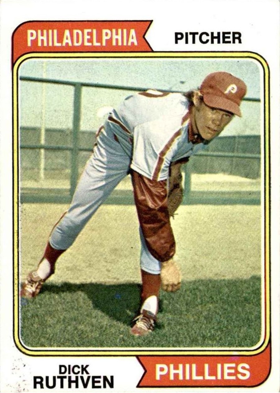 1974 Topps #47 Dick Ruthven, Philadelphia Phillies