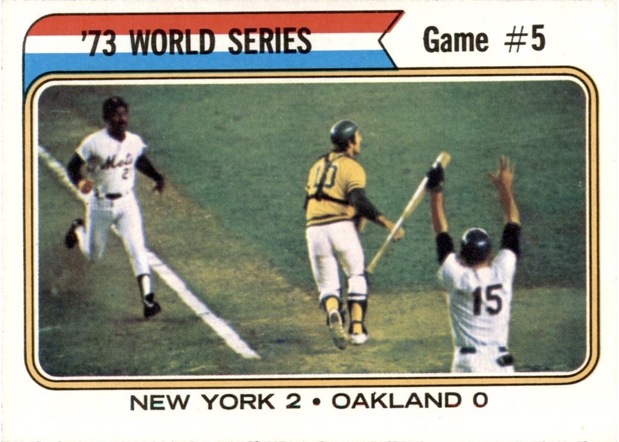 1974 Topps #476 '73 World Series Game #5, New York Mets