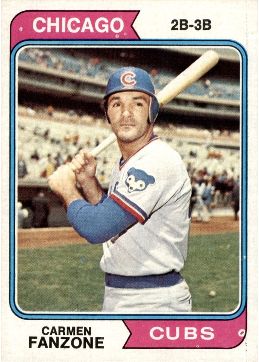 1974 Topps #484 Carmen Fanzone, Chicago Cubs