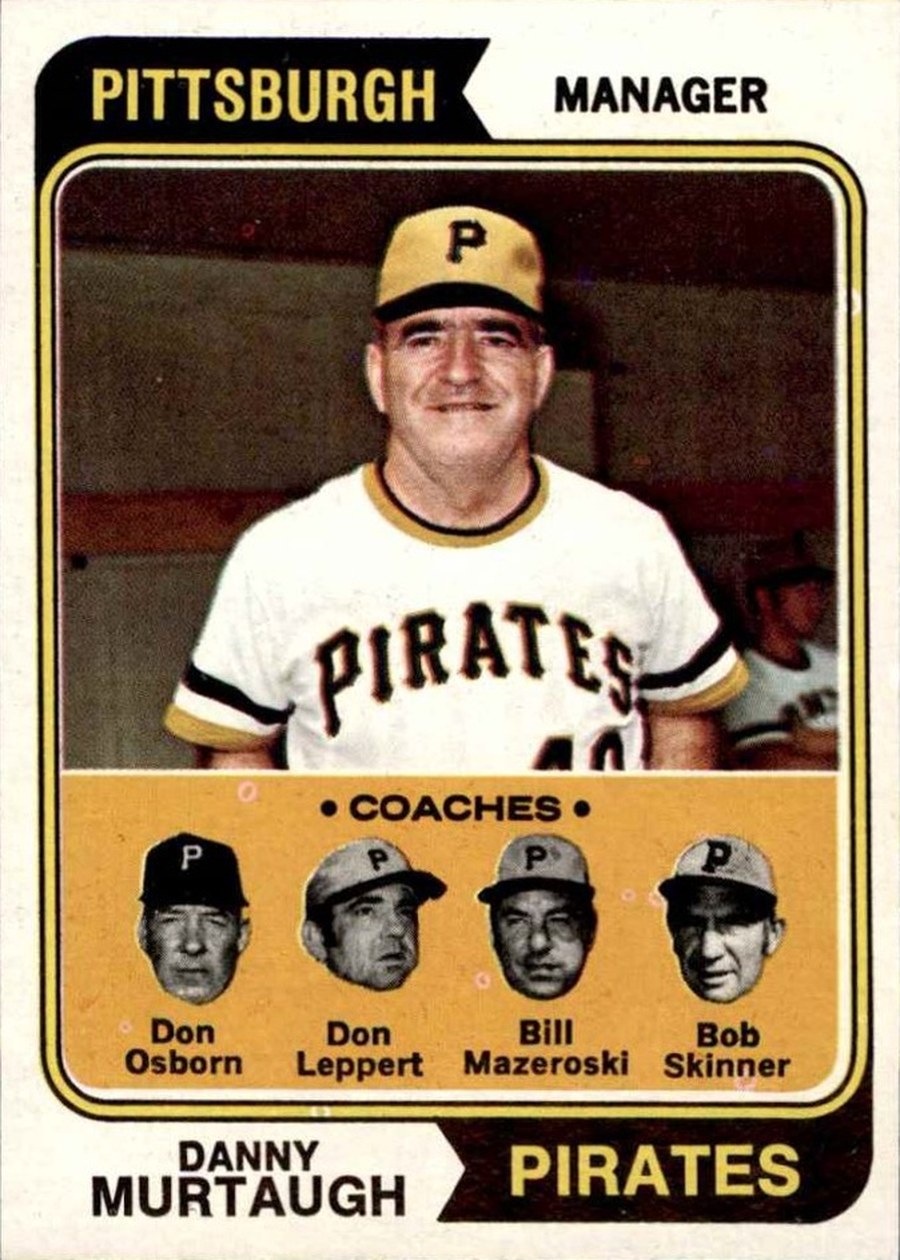 1974 Topps #489 Pirates Field Leaders, Pittsburgh Pirates