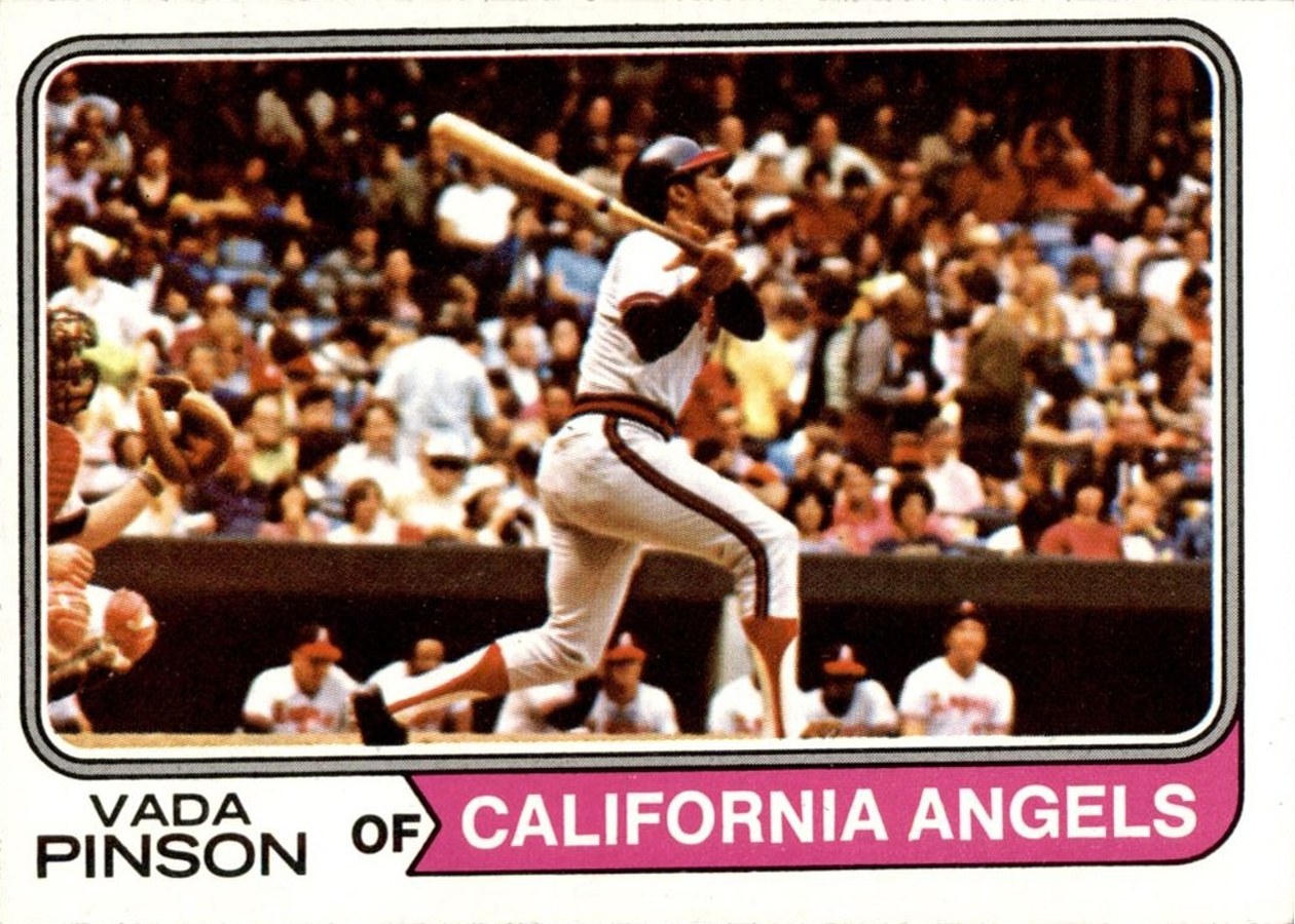 1974 Topps #490 Vada Pinson, California Angels