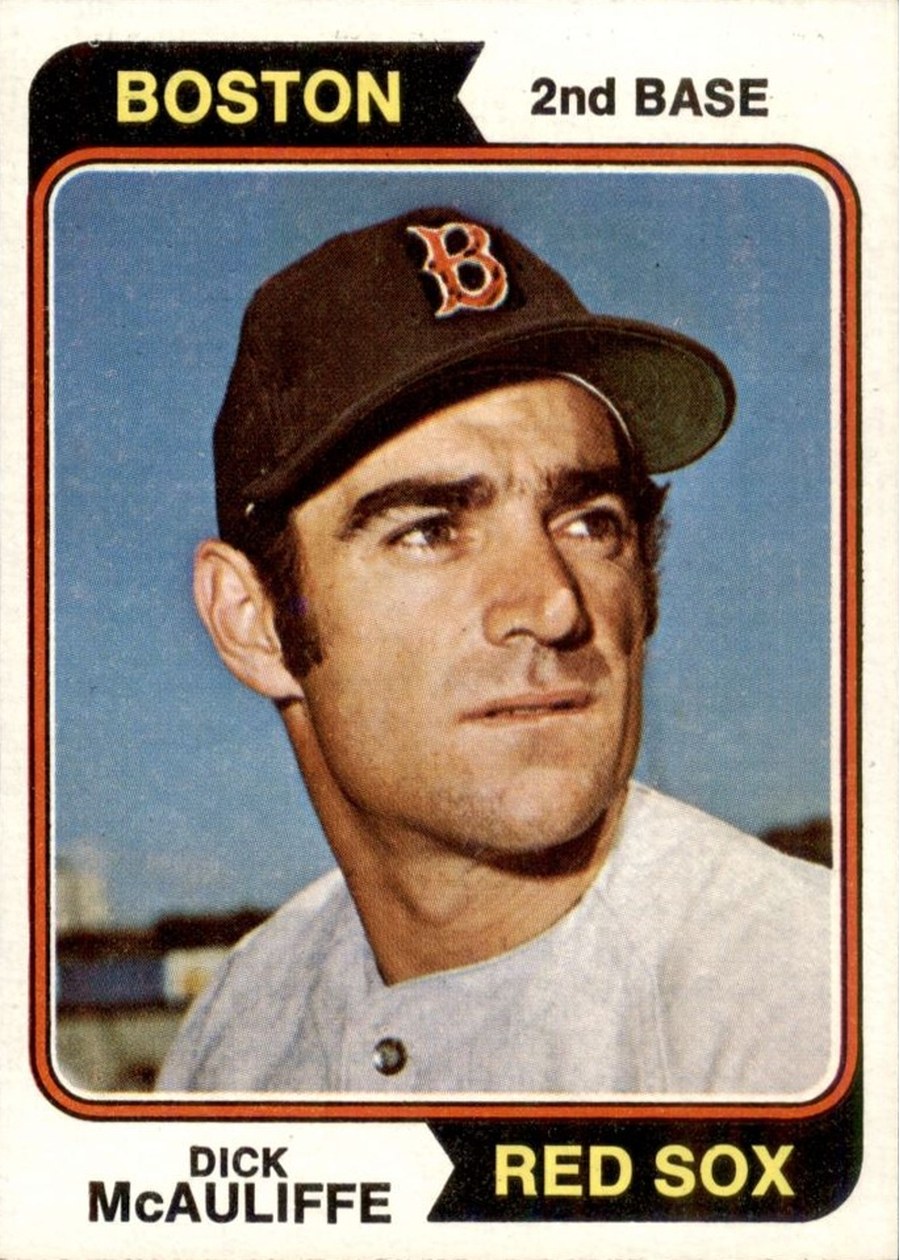 1974 Topps #495 Dick McAuliffe, Boston Red Sox