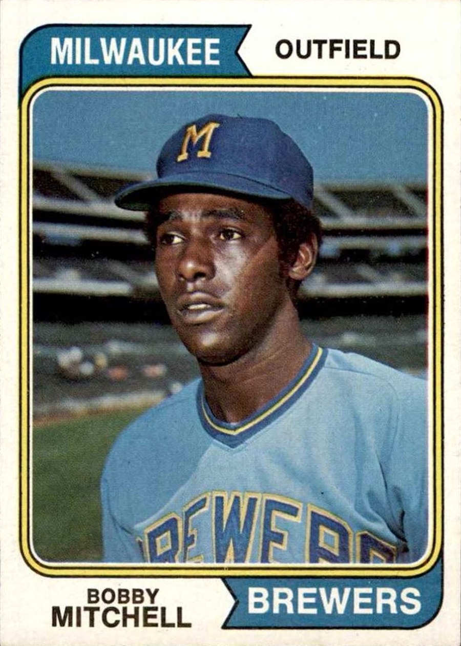 1974 Topps #497 Bobby Mitchell, Milwaukee Brewers