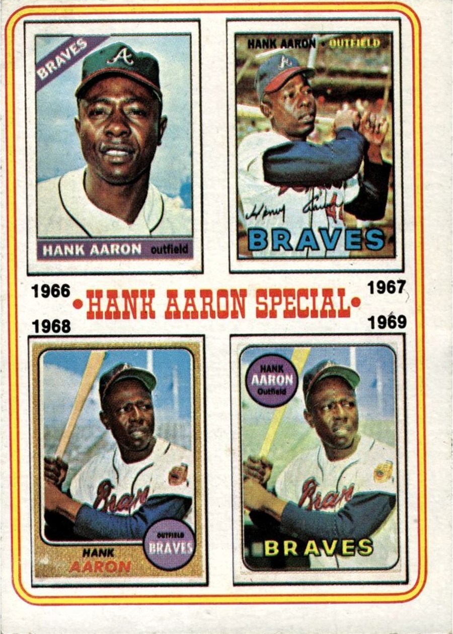 1974 Topps #5 Hank Aaron Special: 1966-1969, Atlanta Braves