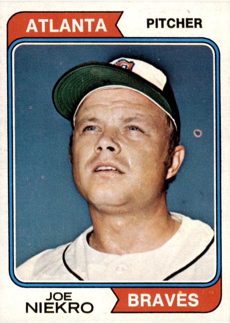 1974 Topps #504 Joe Niekro, Atlanta Braves