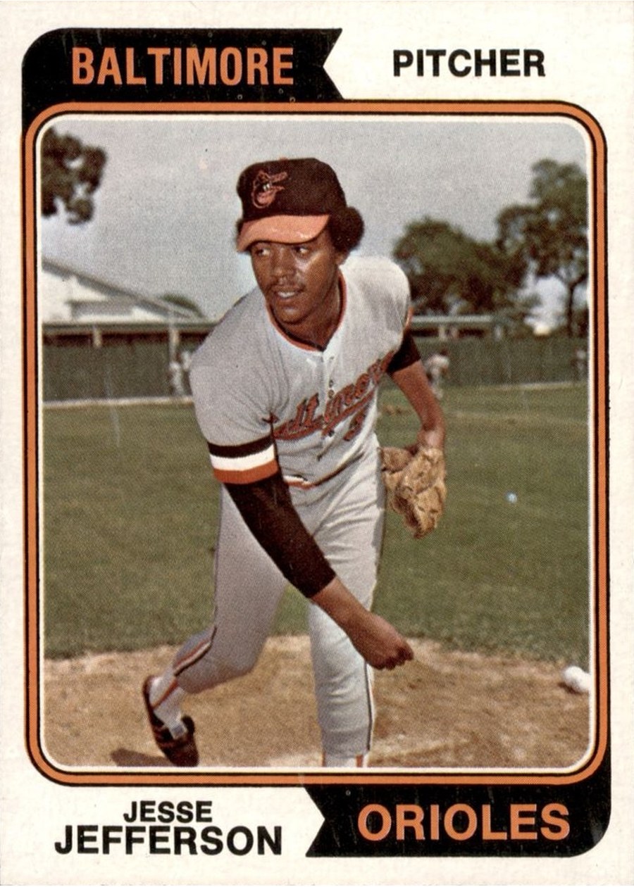 1974 Topps #509 Jesse Jefferson, Baltimore Orioles