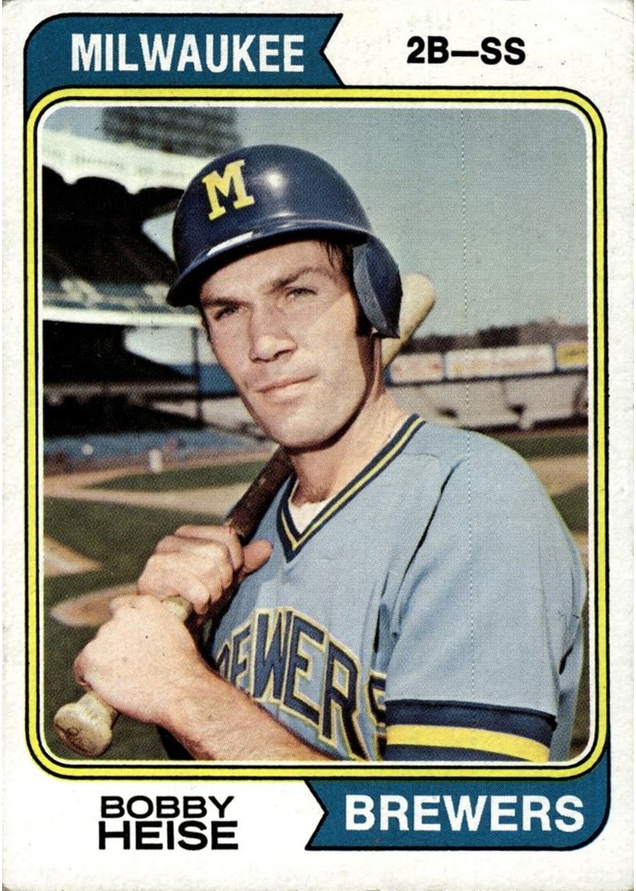 1974 Topps #51 Bobby Heise, Milwaukee Brewers