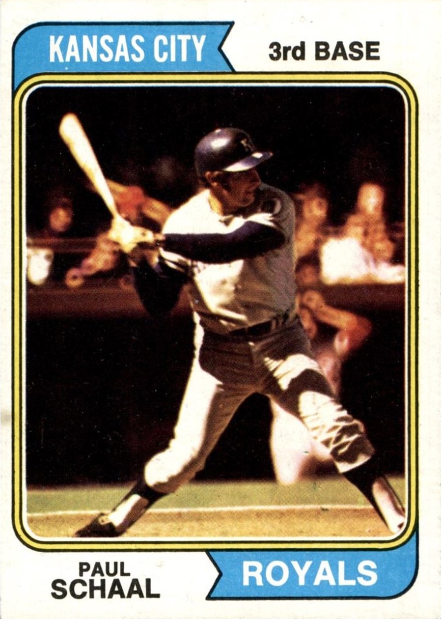 1974 Topps #514 Paul Schaal, Kansas City Royals