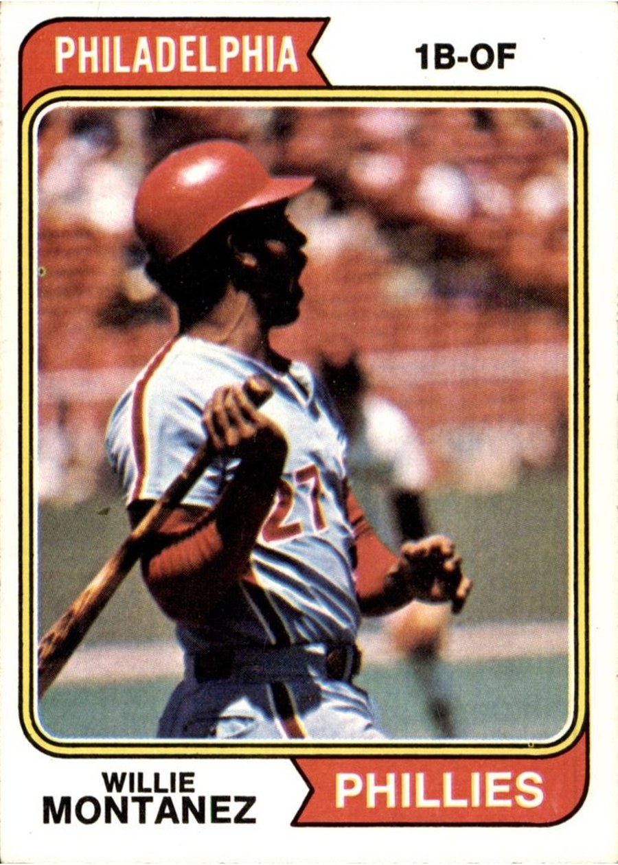 1974 Topps #515 Willie Montanez, Philadelphia Phillies