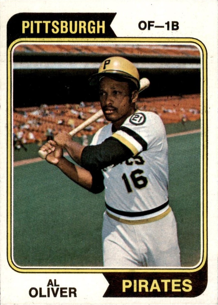1974 Topps #52 Al Oliver, Pittsburgh Pirates