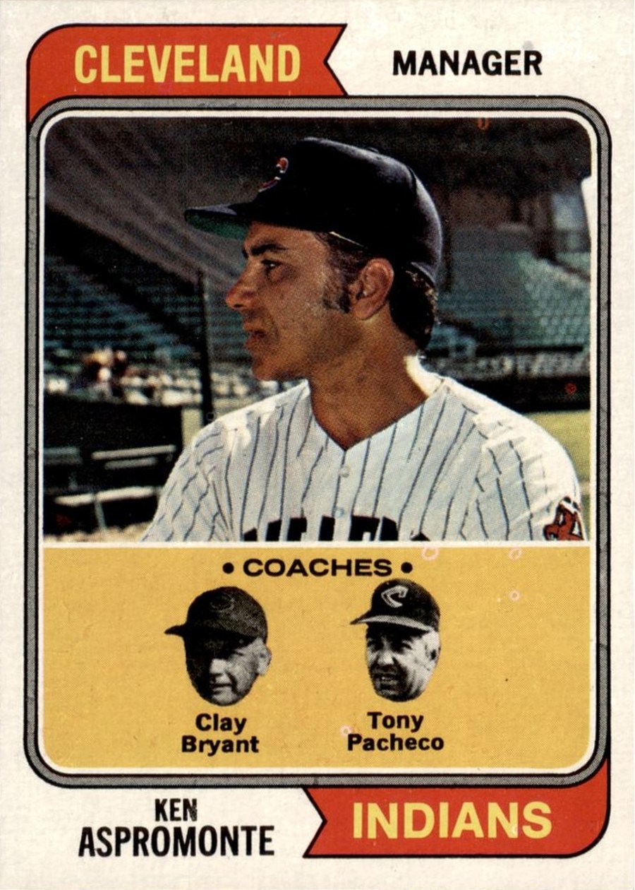 1974 Topps #521 Indians Field Leaders, Cleveland Indians