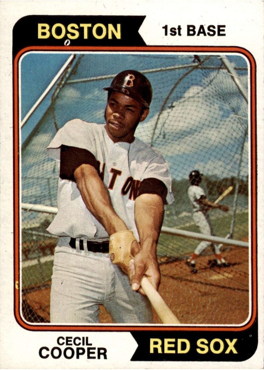 1974 Topps #523 Cecil Cooper, Boston Red Sox