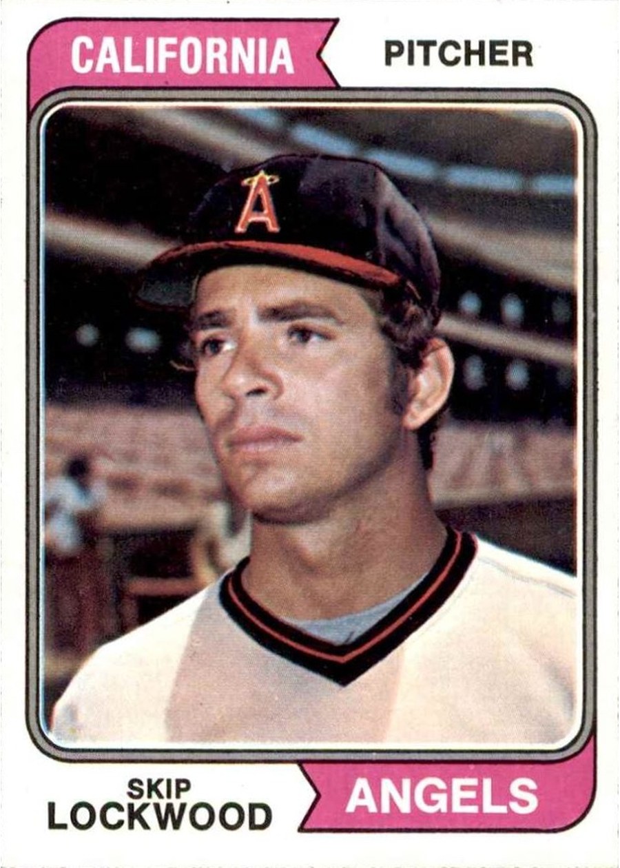1974 Topps #532 Skip Lockwood, California Angels