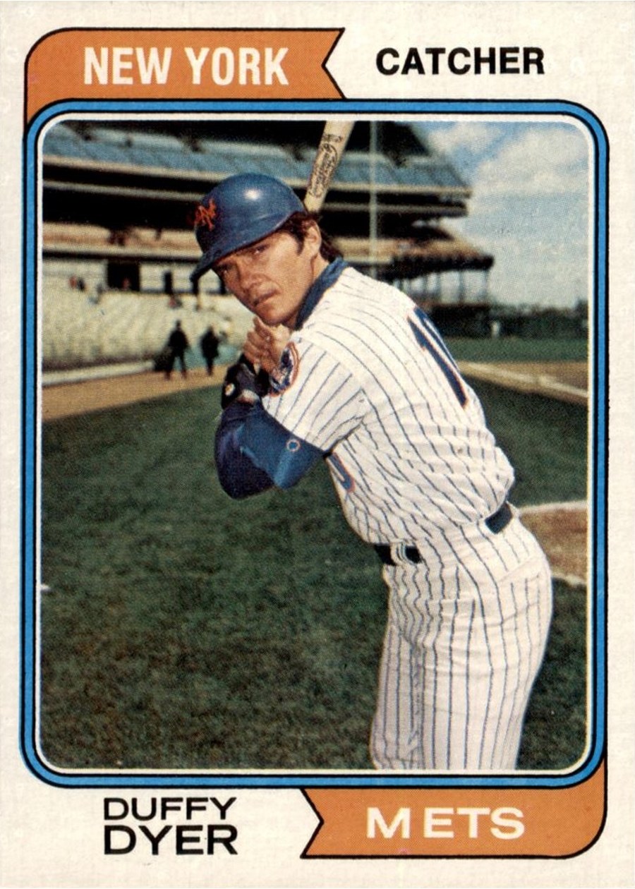 1974 Topps #536 Duffy Dyer, New York Mets
