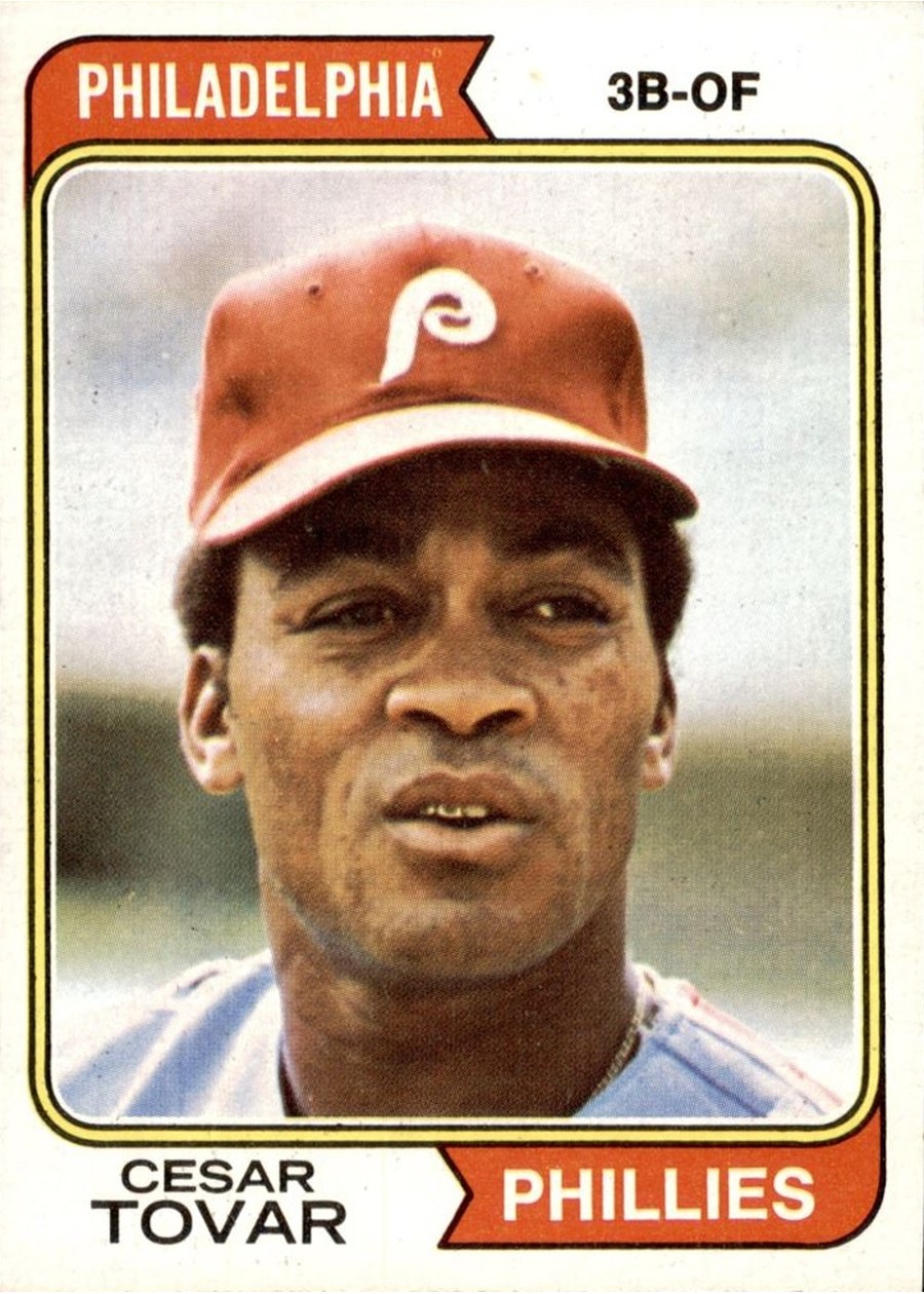 1974 Topps #538 Cesar Tovar, Philadelphia Phillies