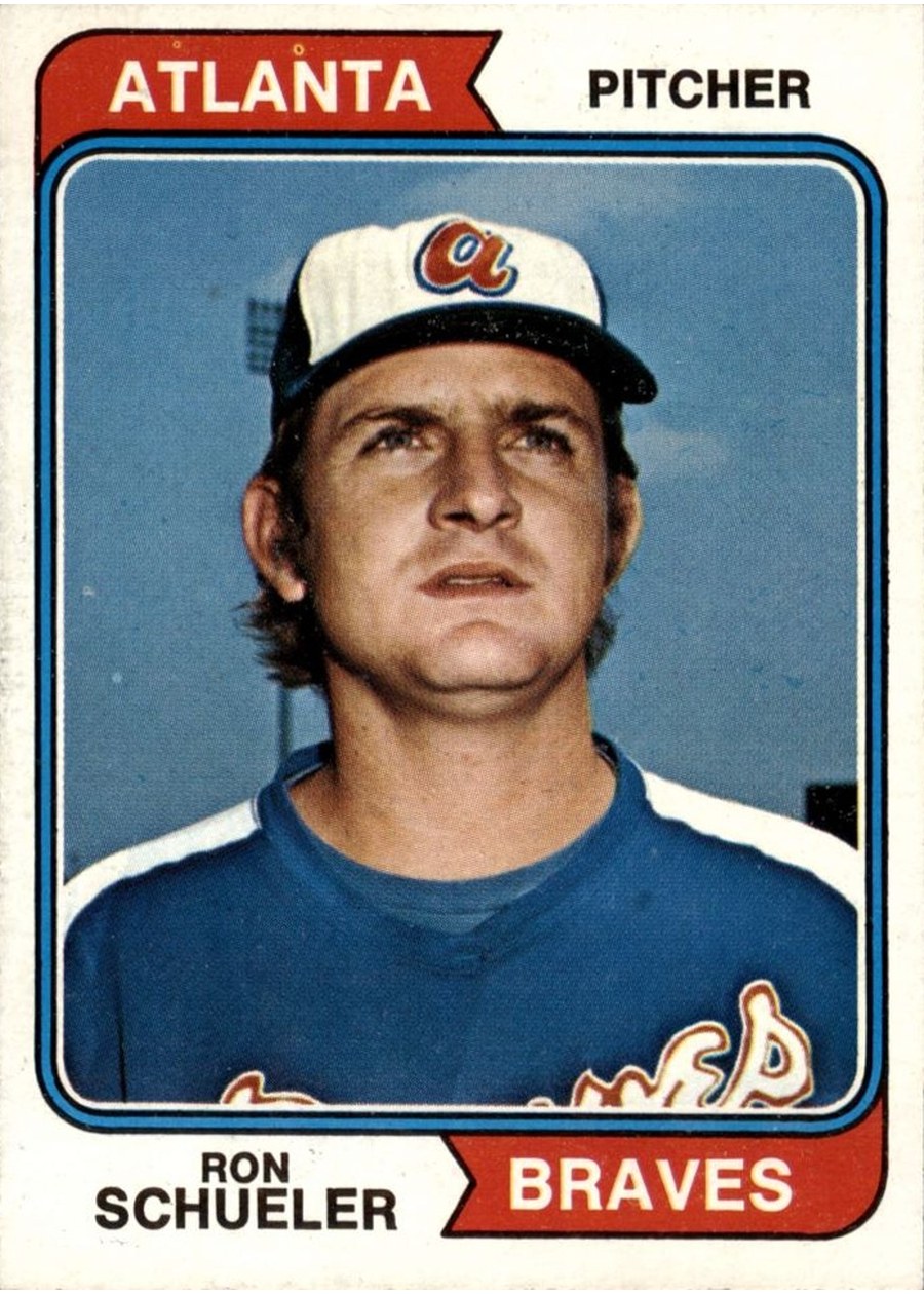 1974 Topps #544 Ron Schueler, Atlanta Braves