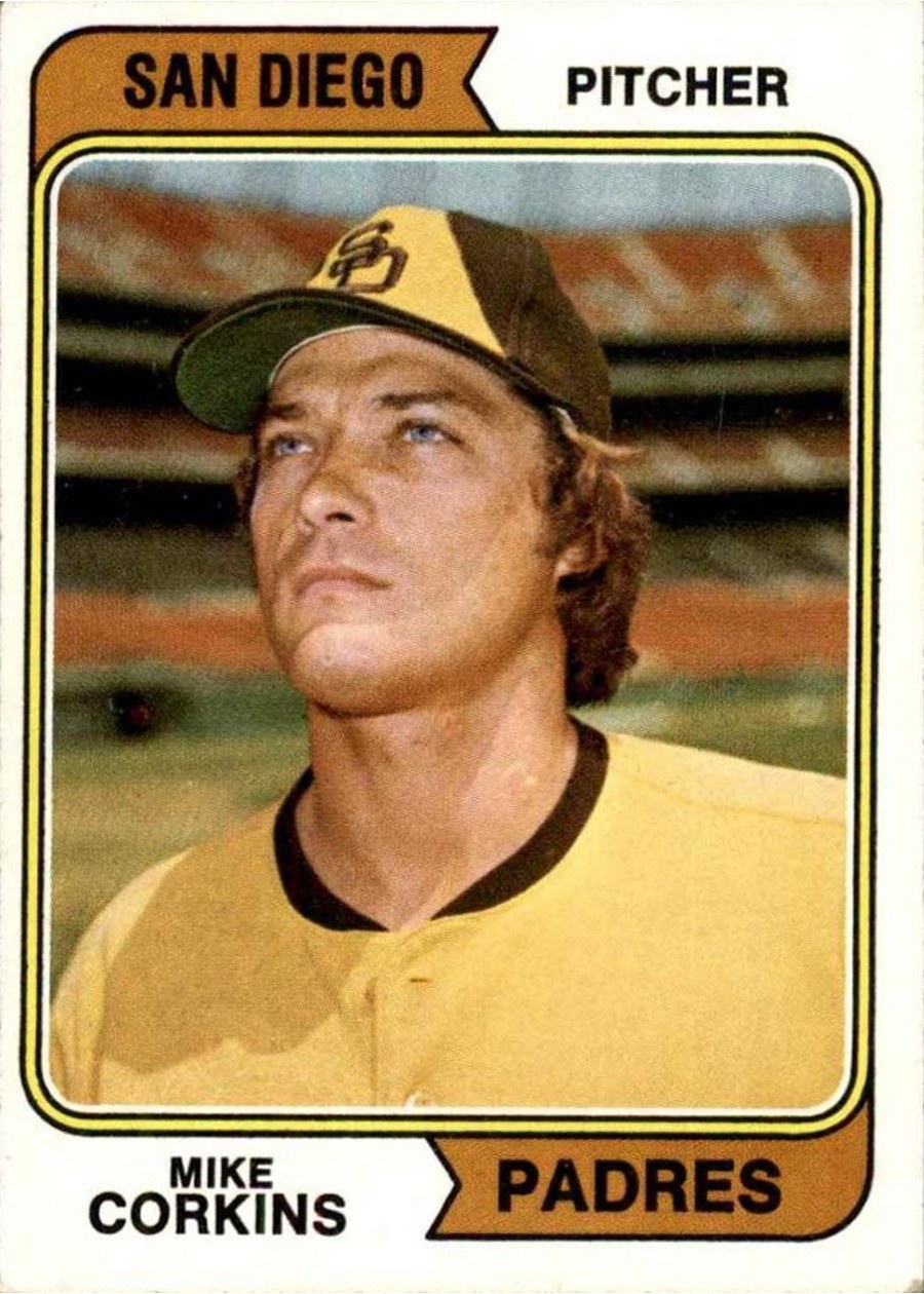 1974 Topps #546 Mike Corkins, San Diego Padres