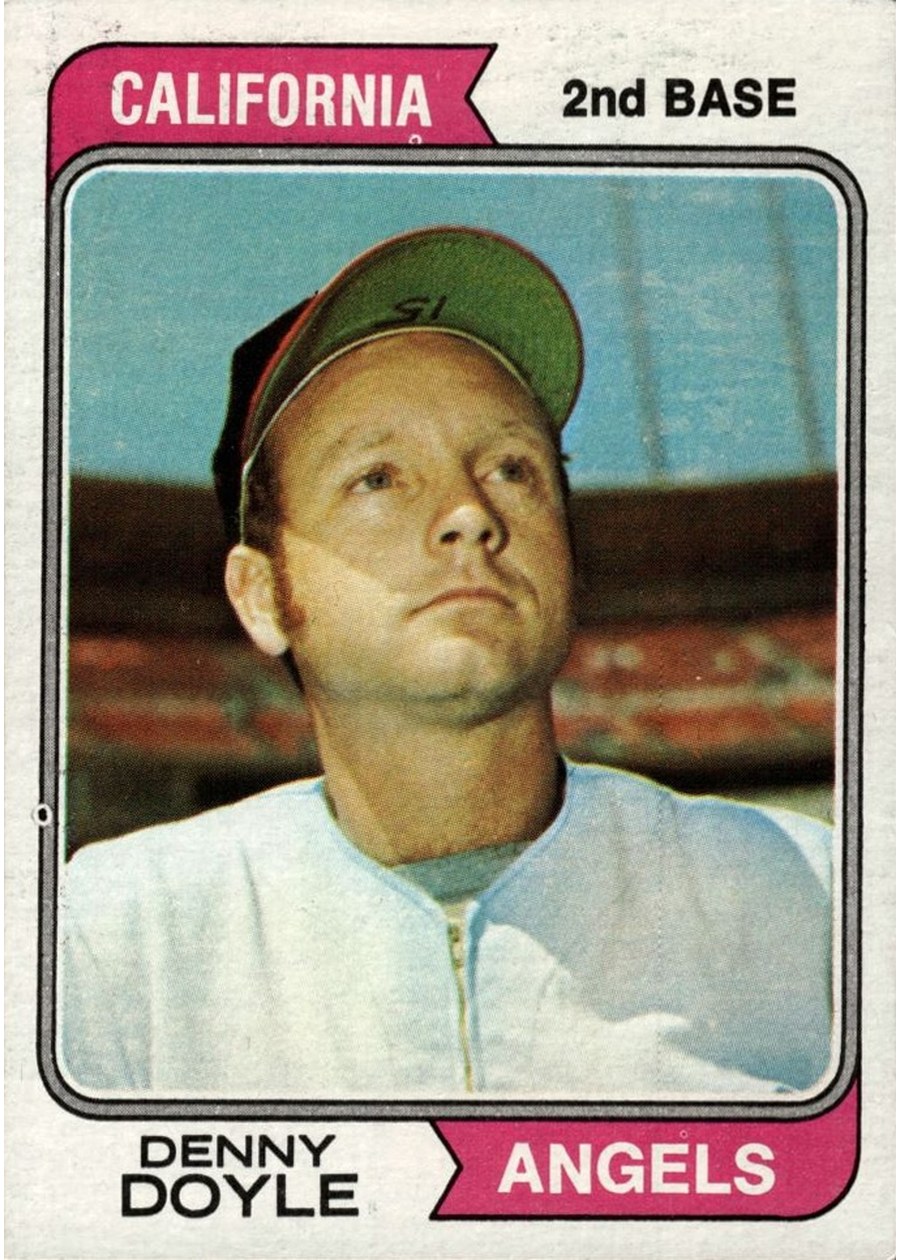 1974 Topps #552 Denny Doyle, California Angels