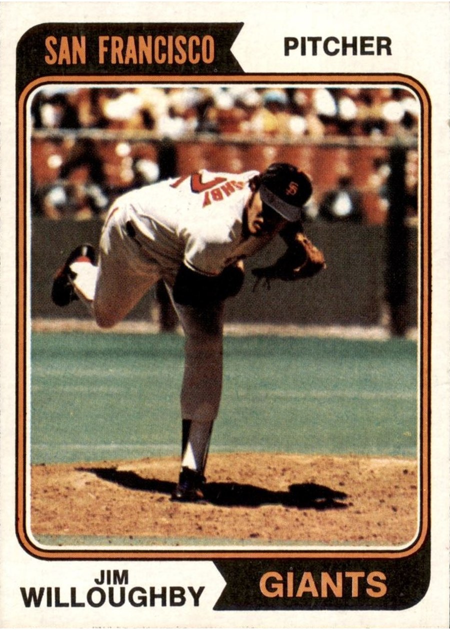 1974 Topps #553 Jim Willoughby, San Francisco Giants