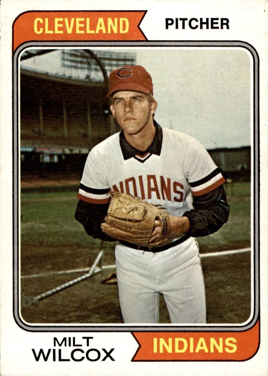 1974 Topps #565 Milt Wilcox, Cleveland Indians