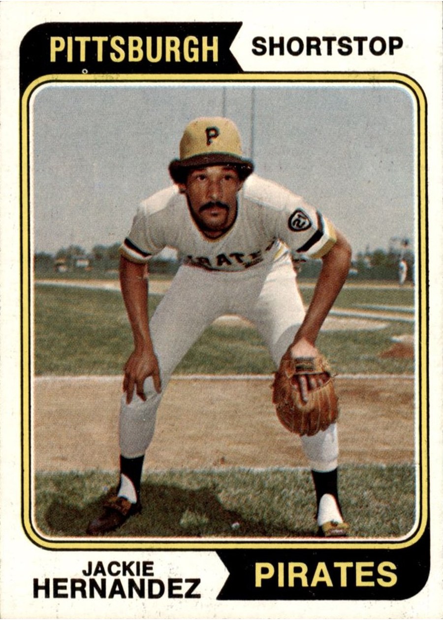 1974 Topps #566 Jackie Hernandez, Pittsburgh Pirates