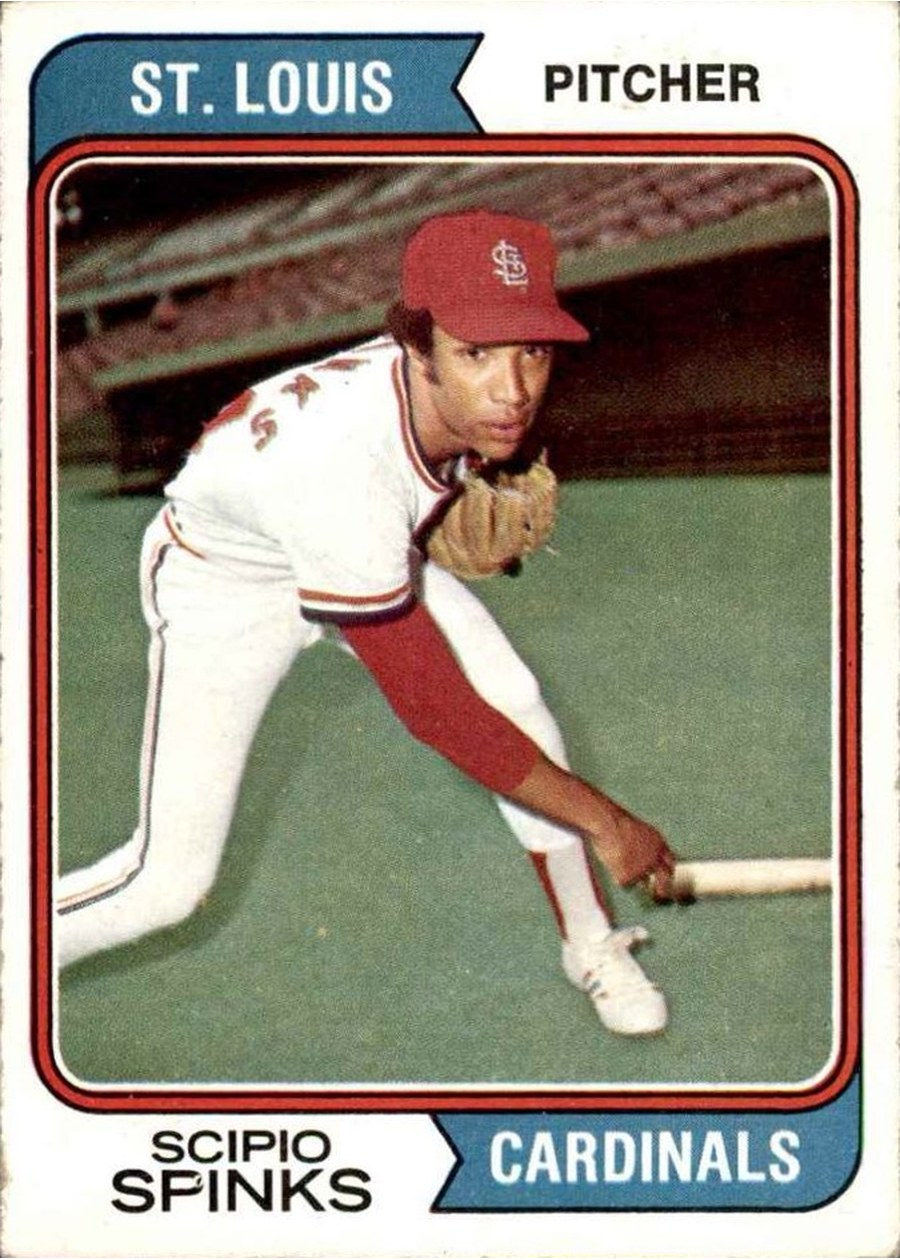 1974 Topps #576 Scipio Spinks, St. Louis Cardinals