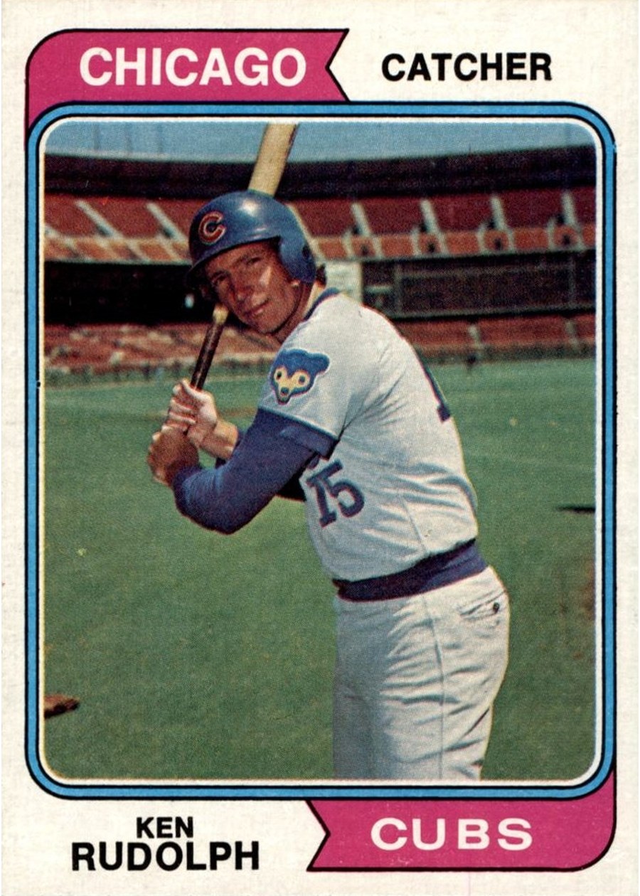 1974 Topps #584 Ken Rudolph, Chicago Cubs