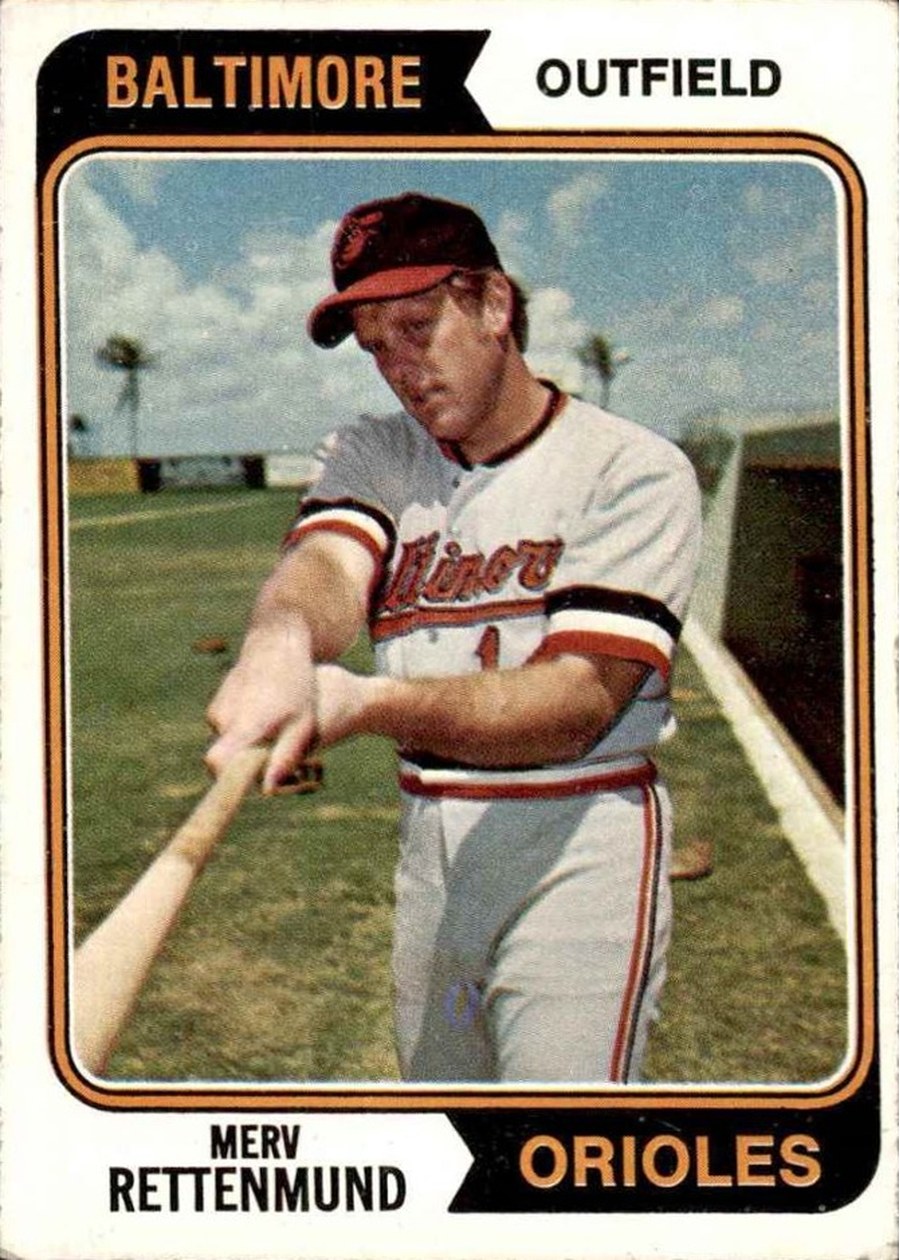 1974 Topps #585 Merv Rettenmund, Baltimore Orioles