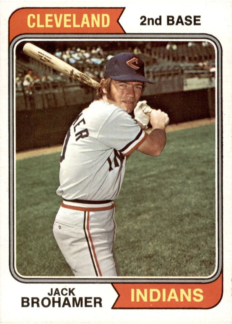 1974 Topps #586 Jack Brohamer, Cleveland Indians