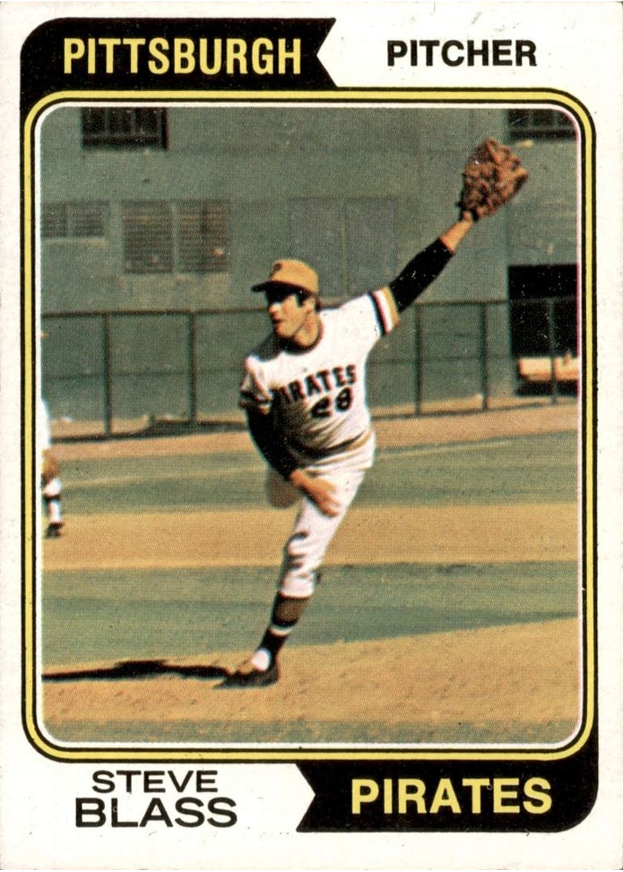 1974 Topps #595 Steve Blass, Pittsburgh Pirates