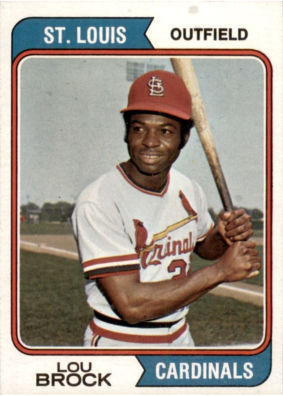 1974 Topps #60 Lou Brock, St. Louis Cardinals