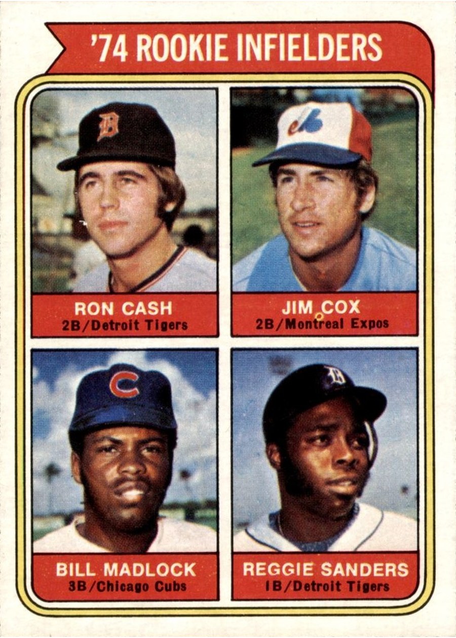 1974 Topps #600 1974 Rookie Infielders, Detroit Tigers / Montreal Expos / Chicago Cubs
