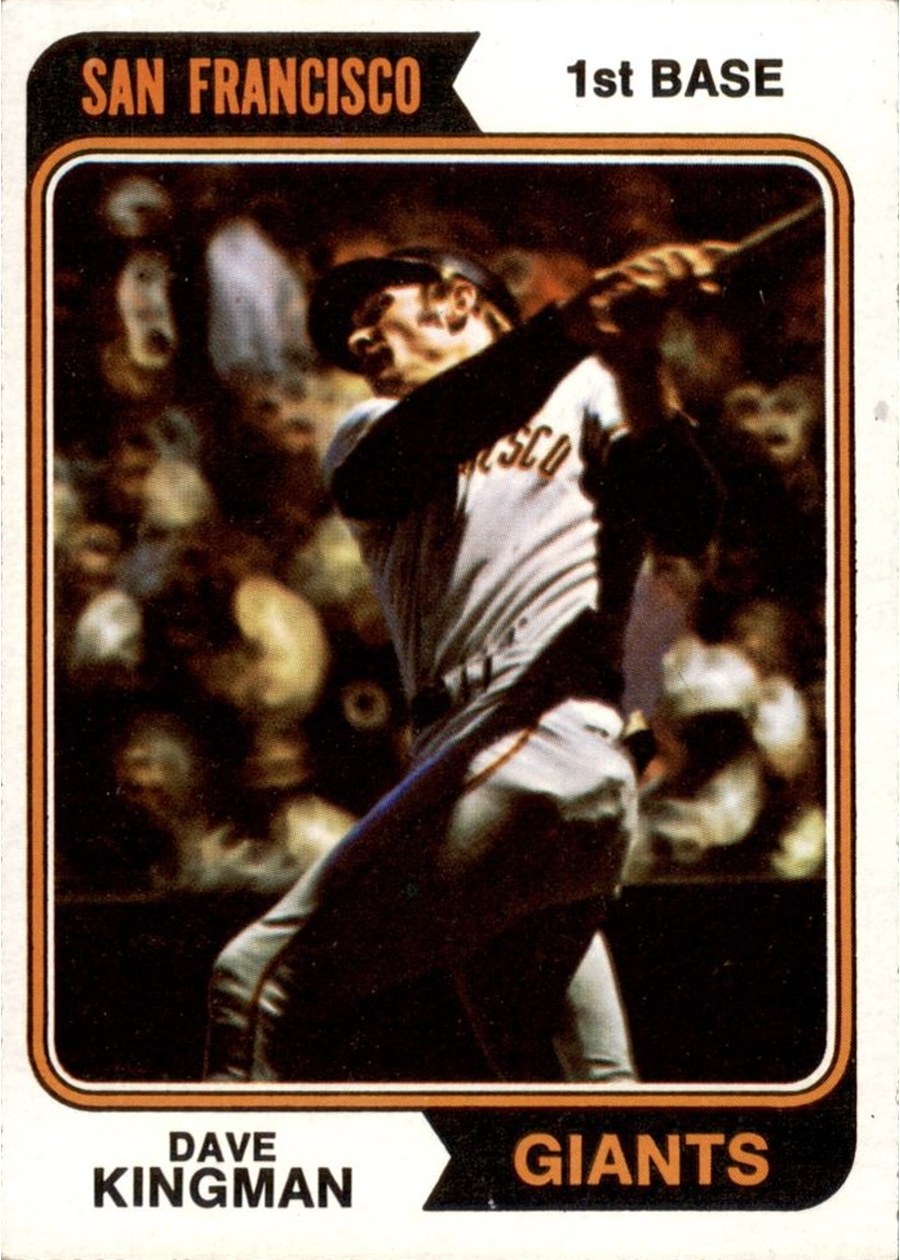 1974 Topps #610 Dave Kingman, San Francisco Giants